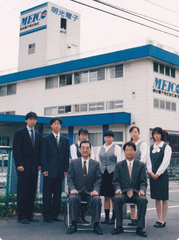 九州時代(1998年4月)の入社式の様子